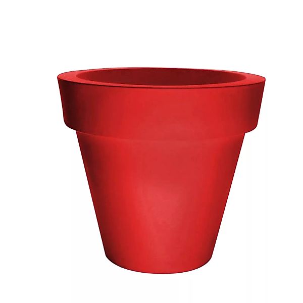 Serralunga - Vas One Blumentopf Ø130cm - rot/Kunststoff/H x Ø 120x130cm günstig online kaufen
