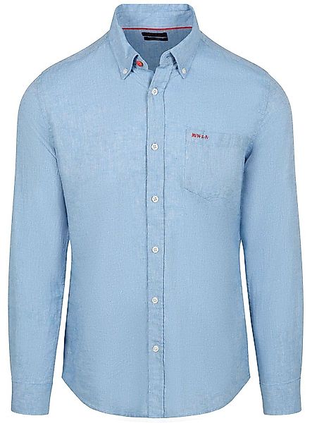NZA Shirt Linen Blend Sailing Blau - Größe XL günstig online kaufen