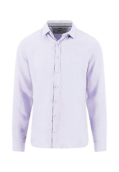 FYNCH-HATTON Leinenhemd mit Logo Stickerei günstig online kaufen