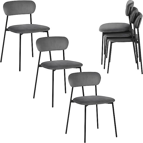 EUGAD Esszimmerstuhl (6 St), 4er Set, günstig online kaufen