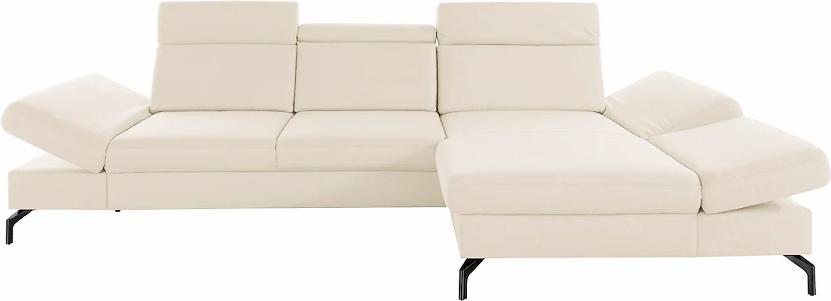 sit&more Ecksofa »Brisbane L-Form«, Fußhöhe 15 cm, inklusive Sitztiefen-, A günstig online kaufen