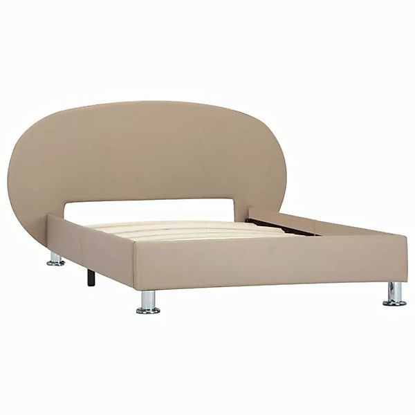 vidaXL Bett Bettgestell Cappuccino-Braun Kunstleder 100x200 cm günstig online kaufen