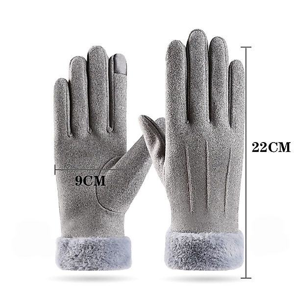 Coonoor Strickhandschuhe Damen Winter Warm Touchscreen günstig online kaufen