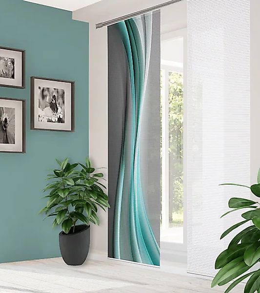 HOME in green Schiebegardine »ELANIA« Paneelwagen 1 Stk. tlg. DIGITALBEDRUC günstig online kaufen