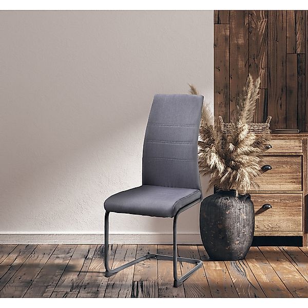 HTI-Living Freischwinger Schwingstuhl SallyP Grau (Set, günstig online kaufen