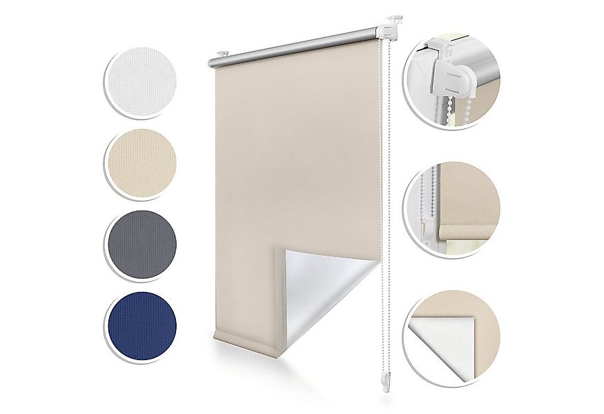 Rollo Thermo-Rollo, Roomy, verdunkelnd, Klemmbar, Anschraubbar, freihängend günstig online kaufen