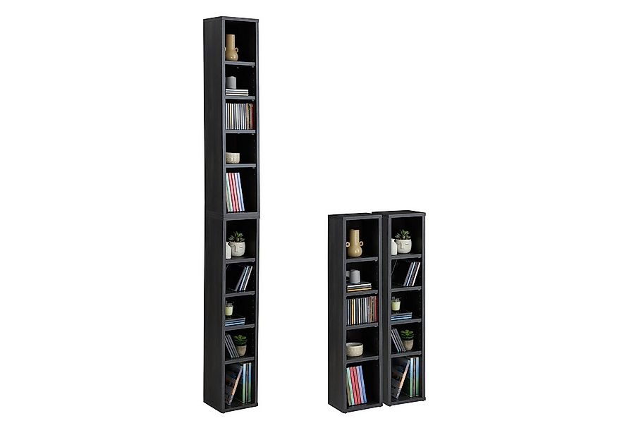 CARO-Möbel CD-Regal CHART, Medienregal aus 2 Modulen, Medien Aufbewahrung b günstig online kaufen