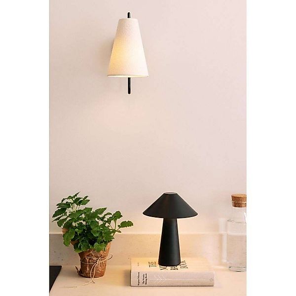 Globen Lighting Akku-Tischleuchte Cannes, schwarz 26 cm IP44 günstig online kaufen