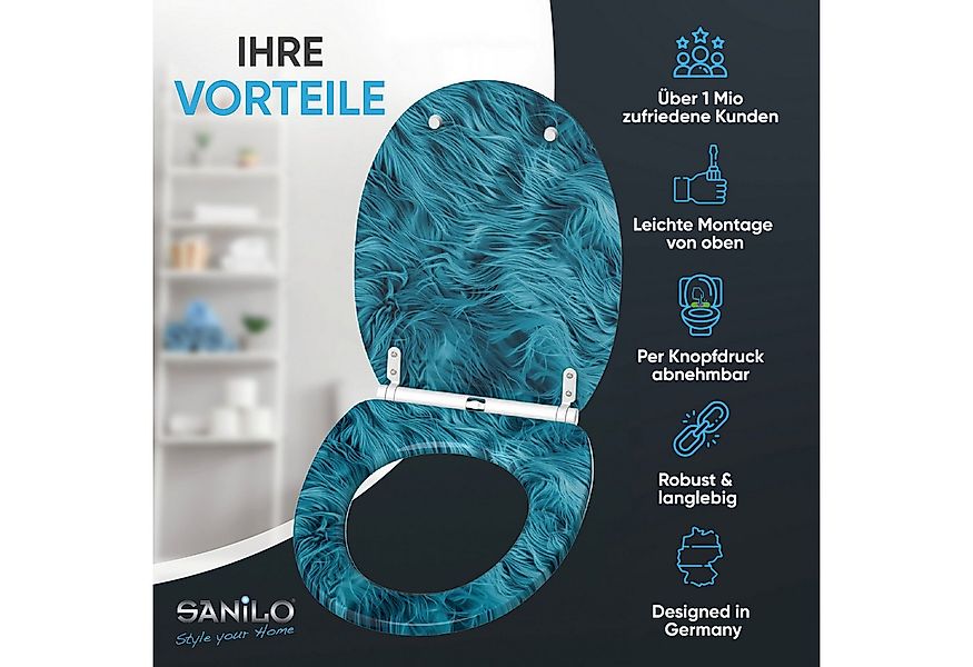 Sanilo WC-Sitz mit Absenkautomatik & Top Fix in vielen Designs, hochwertig, günstig online kaufen