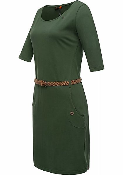 Ragwear Shirtkleid "Tannya Solid", (2 tlg.), stylisches Damenkleid mit Gürt günstig online kaufen