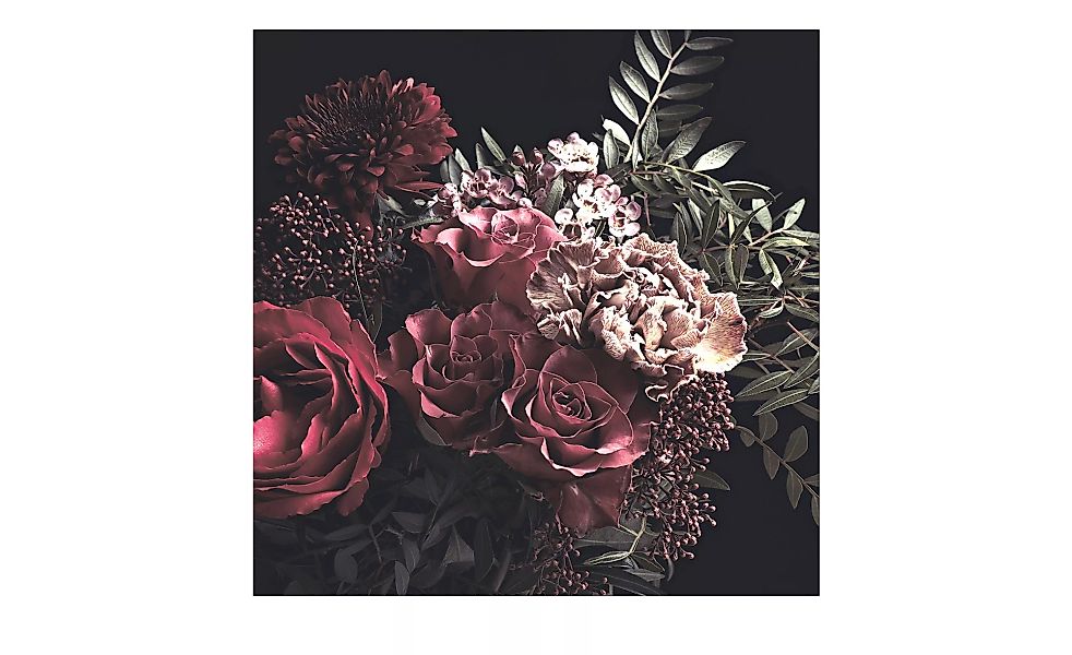 Glasbild 50x50 cm  Baroque Flowers VI - 50 cm - 50 cm - Sconto günstig online kaufen