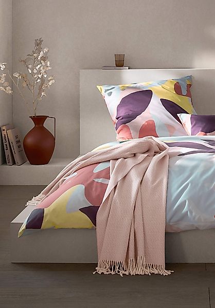 hessnatur Perkal Bettwäsche Set TALVI aus Bio-Baumwolle - rosa - Größe 155x günstig online kaufen