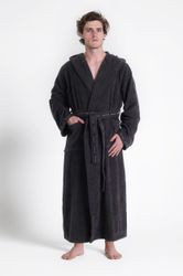 Bruno Banani Herrenbademantel Danny, Normallänge & günstig online kaufen