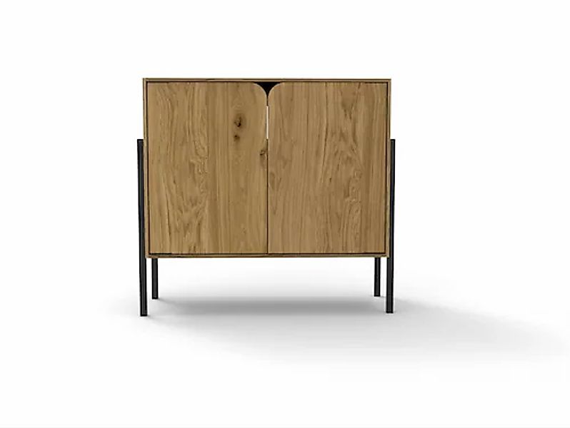 andas Sideboard »Finton«, Kommode mit 2 Türen, Korpuss aus massiver Eiche günstig online kaufen