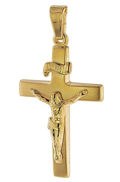 trendor Kreuzanhänger Kruzifix 24 mm Gold günstig online kaufen