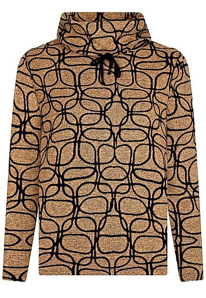 elanza T-Shirt Strickpullover mit Jacquard-Muster in Braun/Schwarz (1-tlg) günstig online kaufen