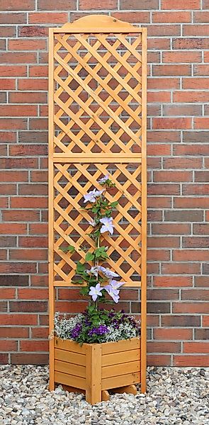 promadino Spalier, Eckspalier mit Pflanzkasten, BxTxH: 54x54x210 cm günstig online kaufen