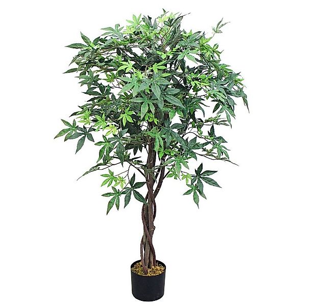 Kunstbaum Ahorn Ahornbaum Kunstbaum Künstliche Pflanze mit Echtholz 120 cm günstig online kaufen