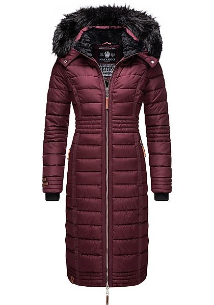 Navahoo Wintermantel "Umay", langer Damen Winter Steppmantel mit Kunstfellk günstig online kaufen