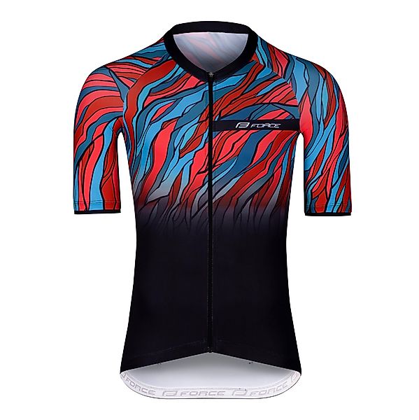 FORCE Radtrikot Jersey LIFE kurzarm, Rot-Blau günstig online kaufen
