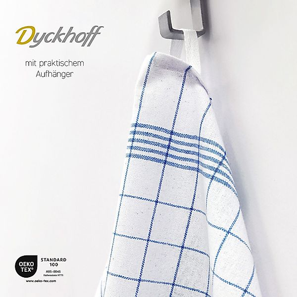 Dyckhoff Geschirrtuch Karo, (Packung, 10-tlg., 10 günstig online kaufen