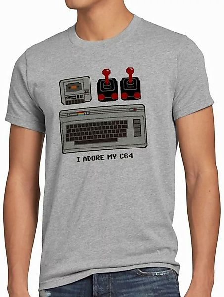 style3 T-Shirt Herren T-Shirt I Adore My C64 heimcomputer commodore commodo günstig online kaufen