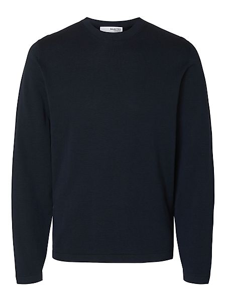 Selected Herren Rundhals Pullover SLHRAVI LS KNIT STRUCTURE CREW NECK - Reg günstig online kaufen