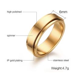 Order & Smile Schmuck Fingerring Drehring günstig online kaufen