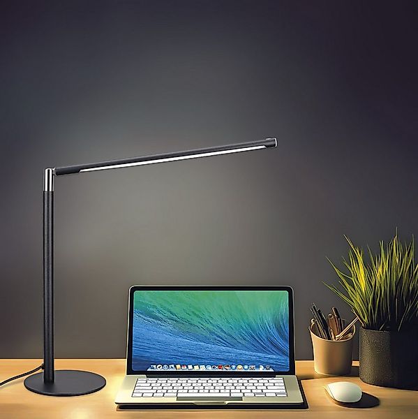 MeLiTec LED Schreibtischlampe LED-Schreibtischleuchte T186-2 schwarz mit Ch günstig online kaufen