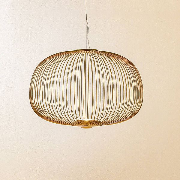 Foscarini MyLight Spokes 3 LED-Hängelampe, gold günstig online kaufen