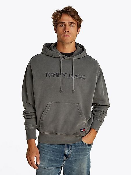 Tommy Jeans Hoodie TJM RLX TJ LABEL HOODIE mit großer Logostickerei günstig online kaufen