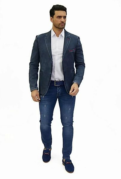 Denim House Jeansblazer Extravagantes Herren Jeanssakko mit feinen Akzenten günstig online kaufen