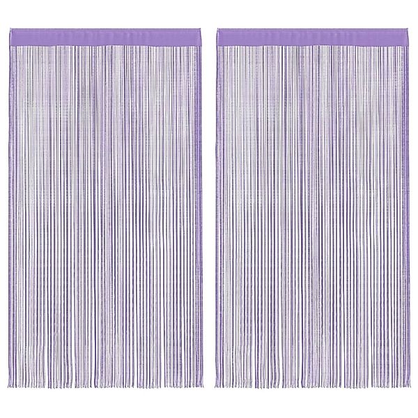 vidaXL Fadenvorhänge 2 Stk Lila 140x250 cm 4102048 günstig online kaufen