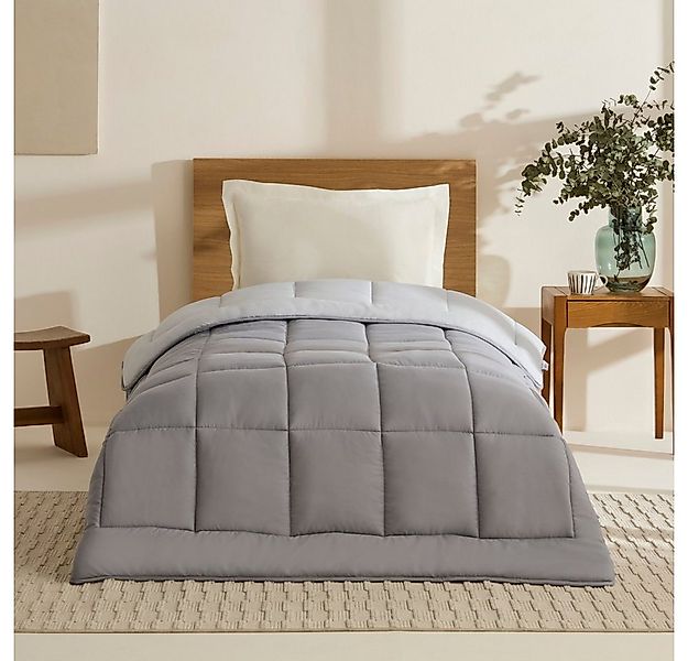 Karaca Tagesdecke Karaca Doppelseitige Decke 135x200 cm - Bettdecke Anthraz günstig online kaufen