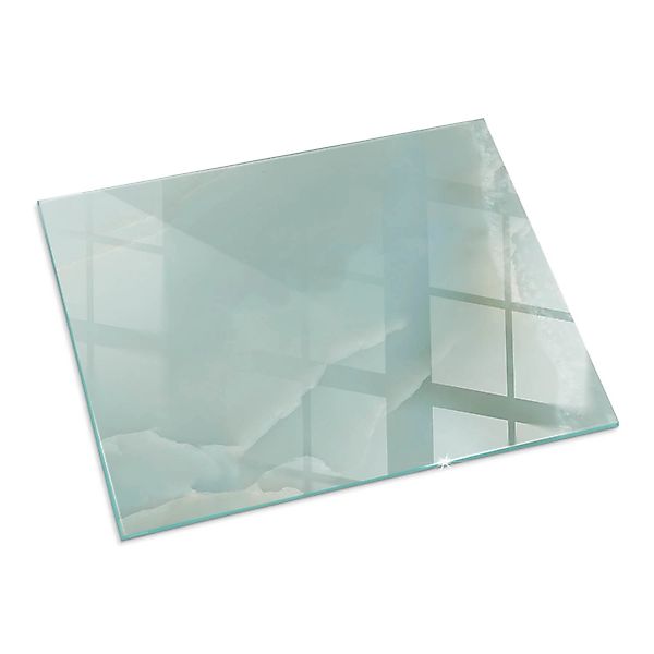 Tulup Glasplatte für Kamin Zartes Marmormuster Vorlegeplatte für Kaminöfen günstig online kaufen