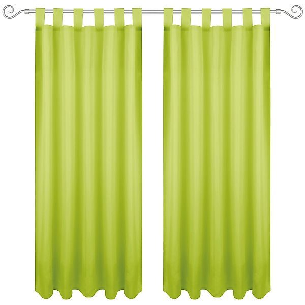 Bestgoodies Dekoschal Ellen Schlaufen Blickdicht 2er Pack 140 cm x 145 cm B günstig online kaufen