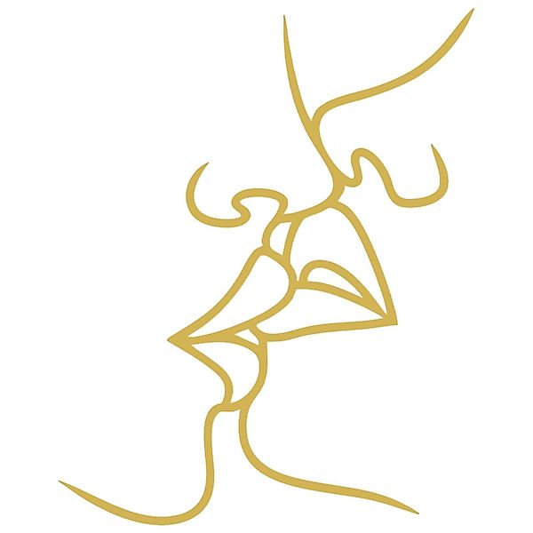 Jumpeak Wanddekoobjekt Gesicht Profil Metall Kunst günstig online kaufen