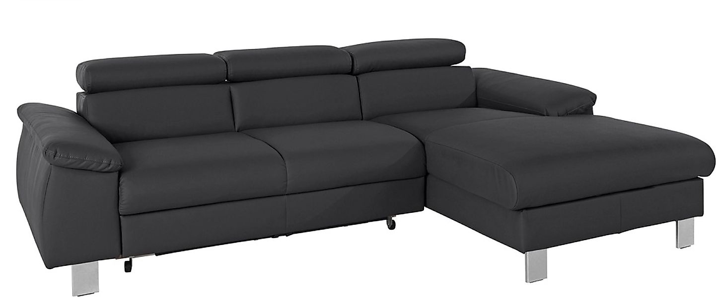 COTTA Ecksofa »Komaris L-Form, B: 244 cm« mit Kopfteilverstellung, optional günstig online kaufen