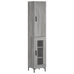 vidaXL Highboard Highboard Grau Sonoma 34,5x34x180 günstig online kaufen