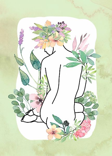 Komar Bild "Vita Pura" Natur 1 Stk. tlg. Wandbild zur Dekoration - ohne Rah günstig online kaufen