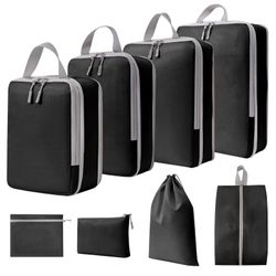 Coonoor Kofferorganizer Koffer-Kompressions-Aufbewahrungsbeutel, 4/8-teilig günstig online kaufen
