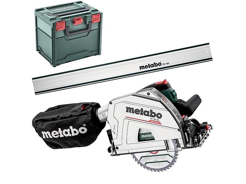 metabo Tauchsäge KT 66 BL, inkl. Führungsschiene FS 1600 mm metaBOX 340 günstig online kaufen