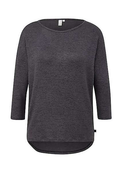 QS 3/4-Arm-Shirt Weiches Shirt aus Viskosemix in Melange-Optik Paspel günstig online kaufen