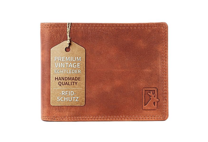 Mercano Geldbörse für Herren aus Echtleder (inkl. Geschenkbox), Doppelnaht, günstig online kaufen