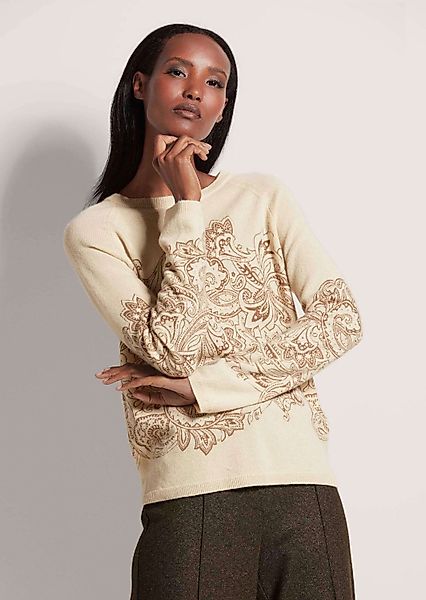 MADELEINE Strickpullover Kaschmirpullover mit einzigartigem Print günstig online kaufen