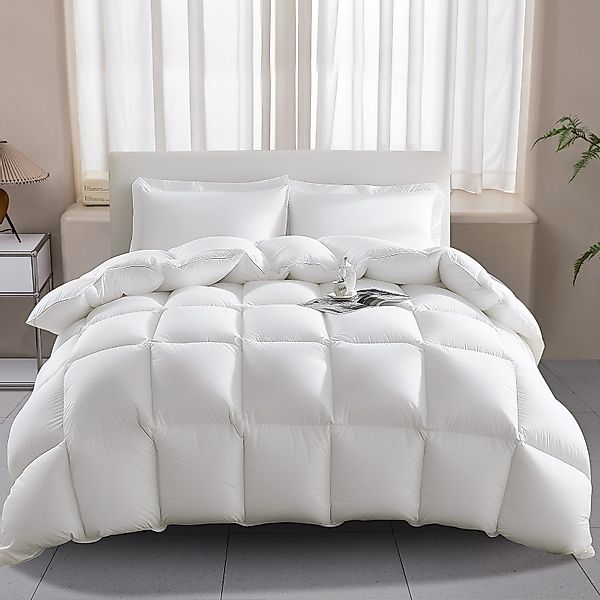 Wellos Daunenbettdecke 135/155/200x200 cm Ganzjahresdecke 100% günstig online kaufen