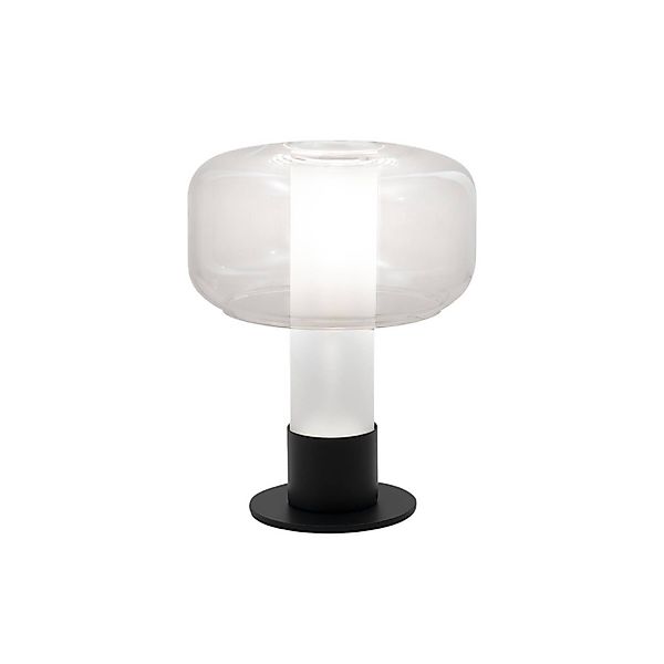 Tischleuchte Flick, klar, Glas, 28 cm, dimmbar, E14 günstig online kaufen