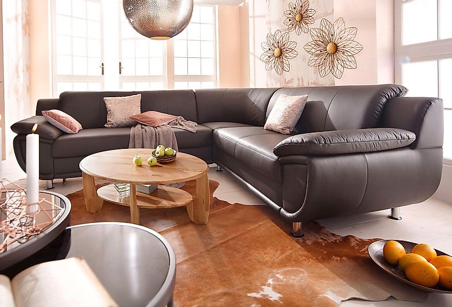 TRENDMANUFAKTUR Ecksofa "Rondo wahlweise mit Schlaffunktion, 267x247 cm (Bx günstig online kaufen