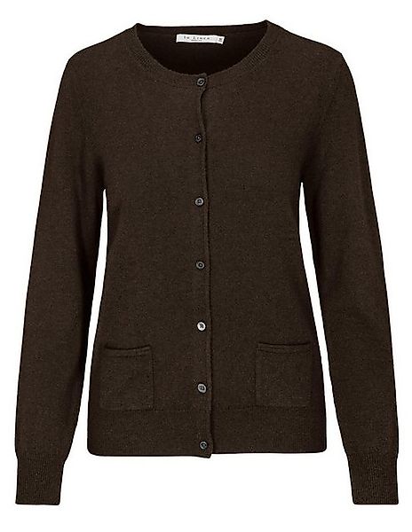 IN LINEA Strickjacke Rdh.-Cardigan, 707 CHOCOLATE MEL. günstig online kaufen