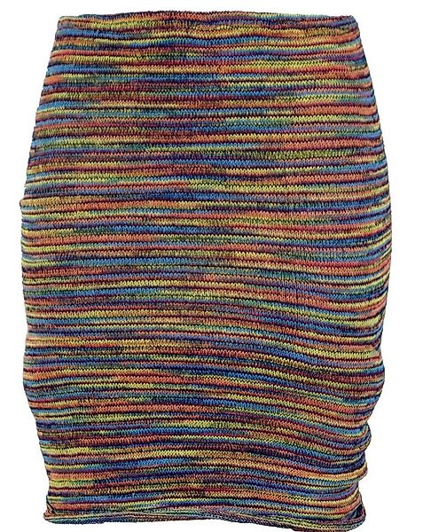 Guru-Shop Minirock Minirock, Boho Strickrock, Ethnorock - regenbogen altern günstig online kaufen